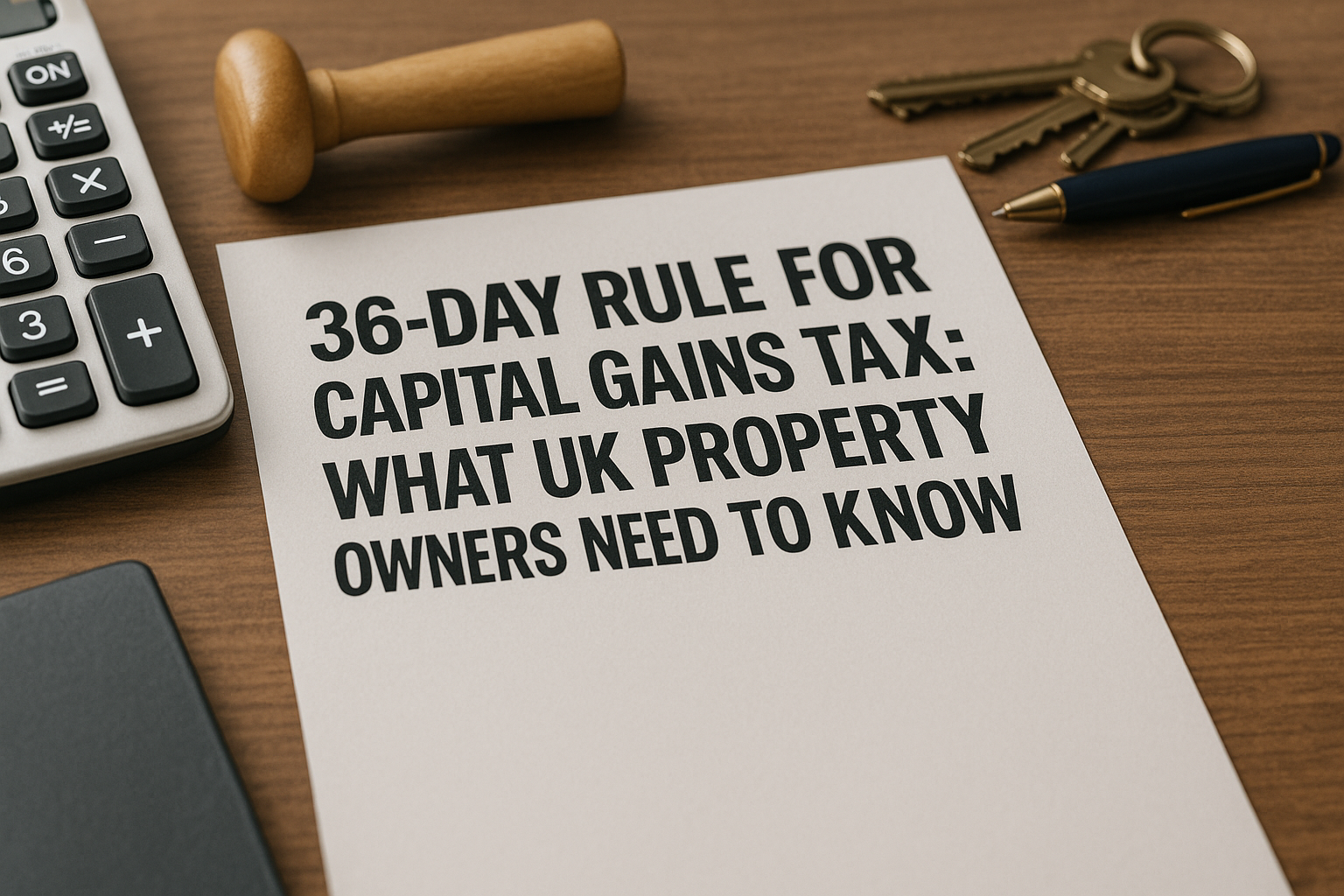 36-Month Rule for Capital Gains Tax: What UK Property Owners Need to Know
