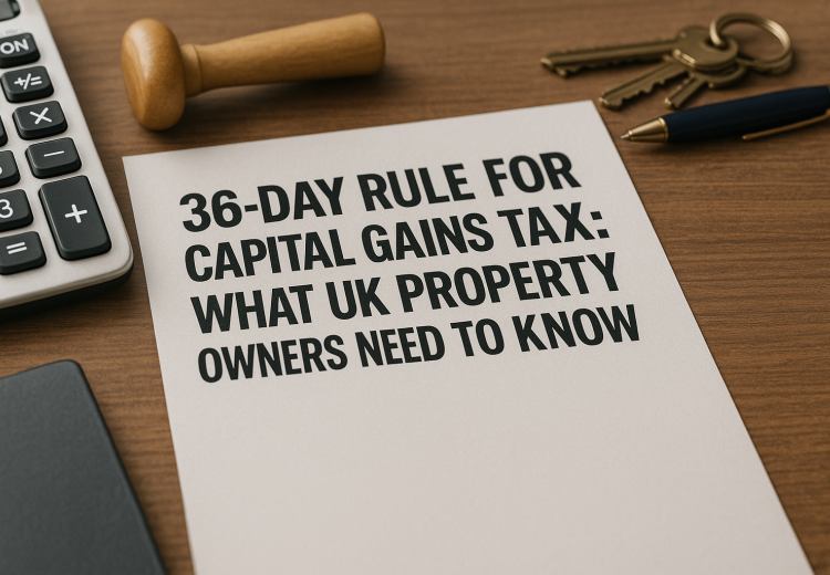 36-Month Rule for Capital Gains Tax: What UK Property Owners Need to Know